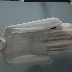 Express Tiered Pleated Ruffle Mini Dress